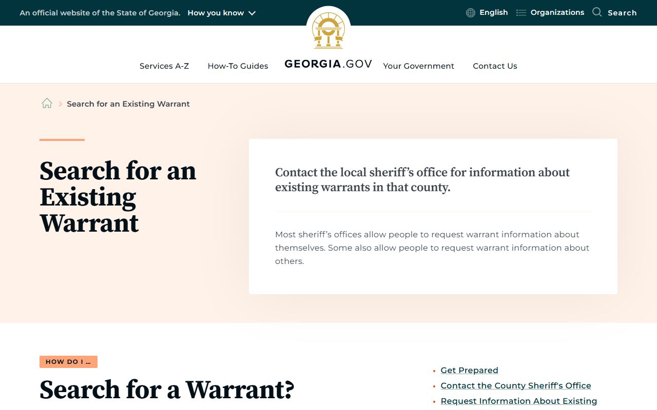 Bryan County warrant records Georgia warrant search guide